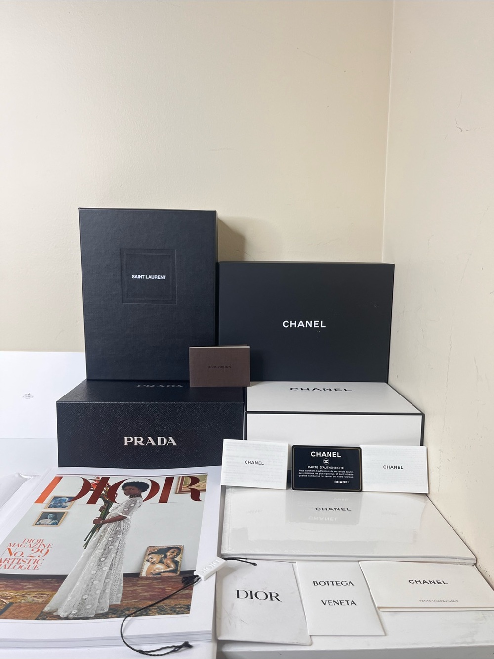 Luxury Designer Packaging Collection - Black/White Empty Boxes/ Books & Cards